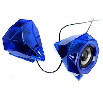 OEM Hi-Fi Speaker ลำโพง คอมพิวเตอร์ รุ่น Diamond, LED ( lights /Blue )
