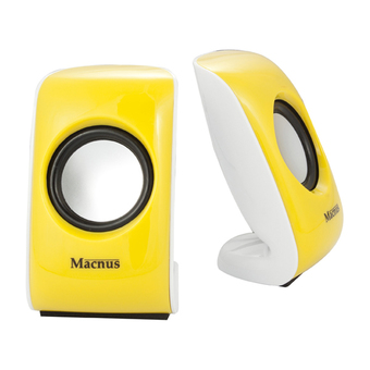 Macnus USB Mini Speaker 2.0 Channel System รุ่น ADL-051 (White /Yellow)