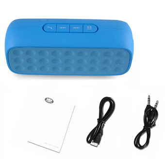Vococal Bluetooth Portable Water Cube Shape Wireless Music Player Mobile Stereo Active Subwoofer Speaker Blue