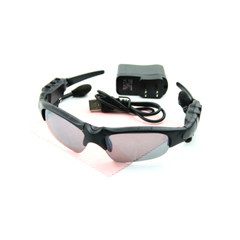 Wireless Bluetooth Sunglasses Stereo Headset MP3 Player ( Black )