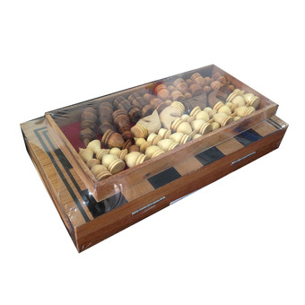 Ama-Wood ชุดหมากรุกฝรั่ง ใหญ่ (Wood Folding Chess Set Large)