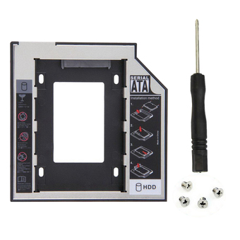 OMG ถาดแปลง ใส่ HDD SSD ในช่อง DVD Notebook 12.7 mm Universal SATA 2nd HDD SSD Hard Drive Caddy