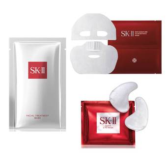 SK-II Mask Set 3 ชิ้น (SK-ll Facial Treatment Mask 1 แผ่น + SK-II Skin Signature 3D Redefining Mask 1 แพค + SK-II Signs Eye Mask 1 แพค )
