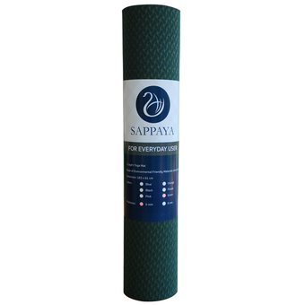 Sappaya Yoga Mat เสื่อโยคะ 2 Layers หนา 6 mm - สีเขียว