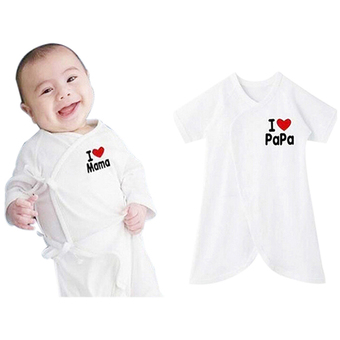 Yingwei Children Jumpers Cotton Rompers White Mama - Intl