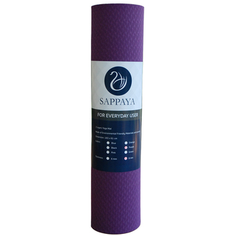 Sappaya Yoga Mat เสื่อโยคะ 2 Layers หนา 8 mm - สีม่วง