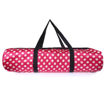 Water Resistant Yoga Mat Bag Dot Decorations (Rose Red) - Intl