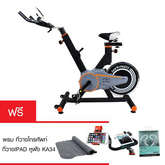 360 Ongsa Fitness จักรยานนั่งปั่น JTS611-1 (สีดำ) ฟรี ที่วาง IPAD+ผ้าปูพิ้น+ที่ยึดจับโทรศัพท์มือถือ+หูฟังKA34