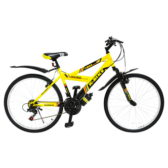 K-BIKE จักรยานเสือภูเขา MOUTAIN BIKE 26&quot; 21 speed รุ่น HERO 26K58 26K2117HERO (สีเหลือง/ดำ)