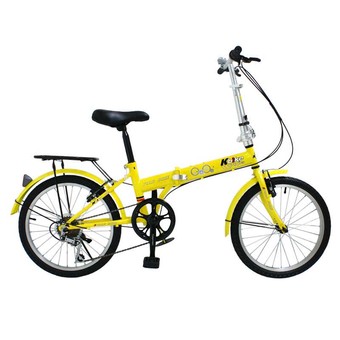 K-BIKE จักรยานพับได้ FOLDING BIKE 20 นิ้ว 6 สปีด รุ่น 20K611 (สีเหลือง)