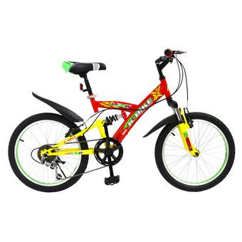 K-BIKE จักรยานเสือภูเขา MOUTAIN BIKE 20" 6 speed รุ่น 20K47 20KC60 (เหลือง/แดง)