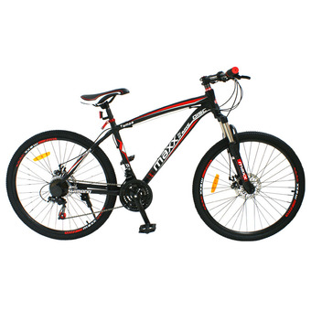 K-BIKE MAXX จักรยานเสือภูเขา MOUTAIN BIKE 26" ALLOY 21 speed SHIMANO รุ่น TAMPA 26KAMTB2110 (ดำ/แดง)