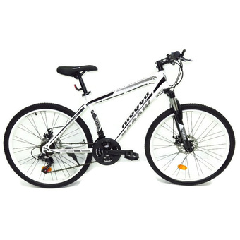 ALEOCA จักรยานเสือภูเขา MTB รุ่น Braccio Potenza ล้อ 26 นิ้ว, 21 สปีด (สีขาว/เทา)