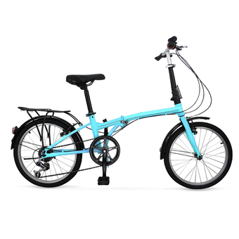 HHsociety จักรยานพับได้ Folding Bike 20&quot; 6 Speed (สีฟ้า)