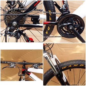 Shimano EXPERT GROUP จักรยานเสือภูเขา CROLAN 26" 21 เกียร์ ดิสเบรค โช้คหน้า วงล้ออัลลอย (สีดำแดง)