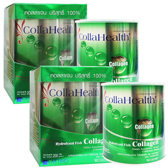 Collahealth Collagen คอลลาเจนบริสุทธิ์ 200 g. (2 กระป๋อง)