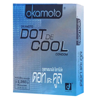 Okamoto ถุงยางอนามัย รุ่น Dot De Cool 1 กล่อง