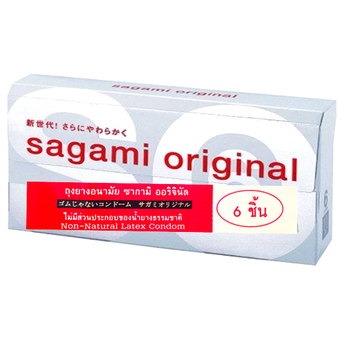 Sagami Original 0.02 ถุงยางนำเข้าจากญี่ปุ่น size M (6 pcs)