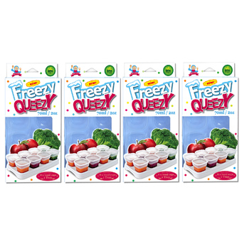 Alpha Baby FREEZY QUEEZY 2OZ BABY CUBES 4 PACK (WHITE )