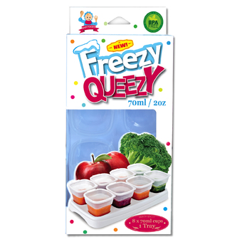 Alpha Baby FREEZY QUEEZY 2OZ BABY CUBES (WHITE)