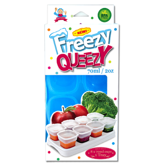 Alpha Baby FREEZY QUEEZY - 2OZ BABY CUBES (BLUE)