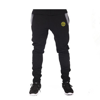Spint กางเกงขายาว Golds Gym กางเกงเข้ารูป ใส่เล่นฟิตเนส ออกกำลังกาย (สีดำ)