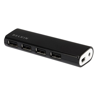 Belkin USB 4-Port Hub with Power (Black)