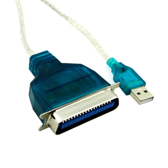 USB To Printer CN36 36Pin Parallel Port Connecting Cable Adapter IEEE 1284 1m BL (สีฟ้า)