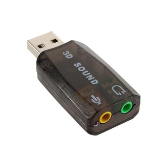 USB 2.0 Audio Sound Card Adapter Headset Microphone Jack Converter (Intl)