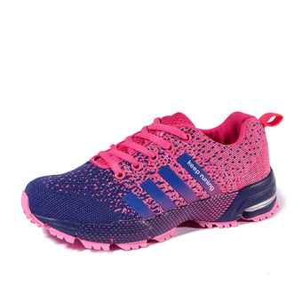 Sport Lovers shoes fly line women running shoes (Pink) (Intl)