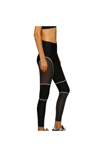 Eozy Gym Outdoor Sports Pants Stretchy Close-fitting Running Jogging Fitness Splicing Style Trouser M/L/XL For Women (Intl)