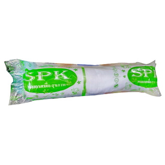 SPK Shop หมอนข้าง ใยสังเคราะห์ สีขาว - ผ้าสีขาว