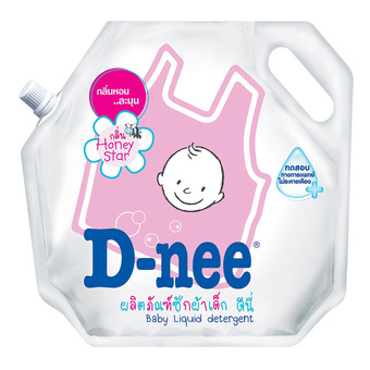 D-nee น้ำยาซักผ้าเด็ก ชนิดเติม ขนาด 1800 มล. แพ็ค 3 (สีชมพู)