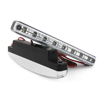 ALLY LED ไฟเดย์ไลท์ 8 ดวง Daytime Running Light(DRL) -12V (สีขาว)จำนวน 2ชิ้น(ซ้าย-ขวา)