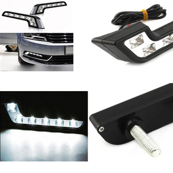 ALLY LED E-Class ไฟเดย์ไลท์ 6ดวง Daytime Running Light(DRL) -12V (สีขาว) จำนวน 2ชิ้น(ซ้าย-ขวา)