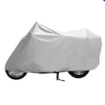 OEM Motorcycle Cover Waterproof UV Dust Protective Motor Bike Scooter Rain Cover Size XL (Silver)