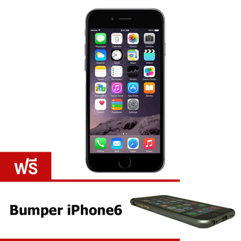 REFURBISHED Apple iPhone6 16 GB จอ 4.7 นิ้ว - Space Grey (Free Bumper)