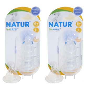 Nature จุกนมหัวกระจาย ไซส์ L (แพ็ค 6 ชิ้น)
