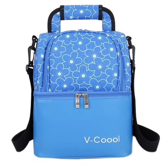 V-Coool กระเป๋าเก็บอุณหภูมิ V-Coool รุ่น 2 ช่อง S-03 (Blue)