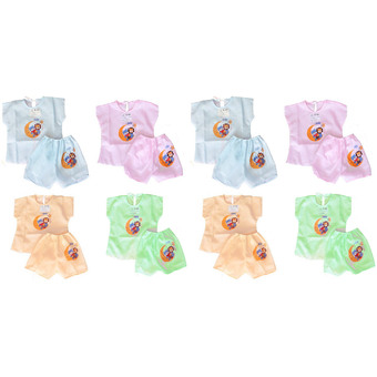 k.BABY ชุดเด็กอ่อน แรกเกิดอย่างบางผูกหลัง แพ๊ค 8 ชุด