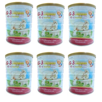 DG นมแพะสูตร 3 สำหรับเด็กอายุ 1 ปีขึ้นไป DG-3 800 กรัม x 6 กระป๋อง