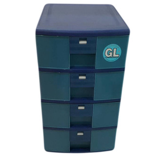 GL ลิ้นชัก ล็อคได้ ตู้ลิ้นชักกลาง 4 ชั้น ขนาด 30x37x50 ซ.ม.