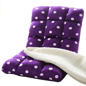 HOUSE BRANDเก้าอี้ญี่ปุ่นปรับเอนได้6ระดับ ขนาด80 x 40 x 12ซม. (ลายPurple Dot)