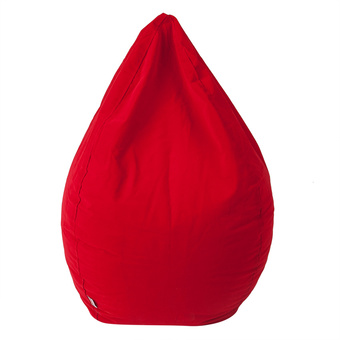 Esupersave เก้าอี้ Beanbag ทรงหยดน้ำ ผ้ากำมะหยี่(velvet) Ø80cm (สีแดง)