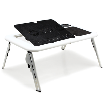 Notebook Cooling Stand โต๊ะวางโน๊ตบุ๊ค พับได้ พร้อมพัดลมระบายความร้อน