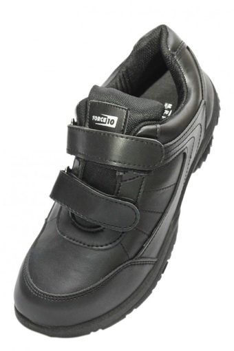 Liberty Force 10 School Zone Shoes Black (Non Lacing) - Black/สีดำ