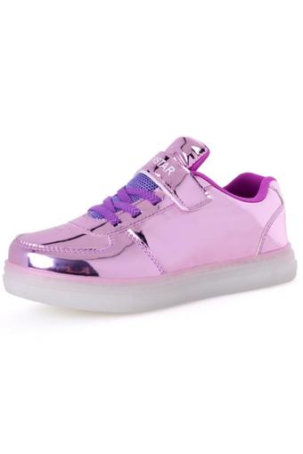 YINGLUNQISHI Children Roller Shoes LED Lighted Flashing Kids Fashion Sneakers (Purple) - INTL