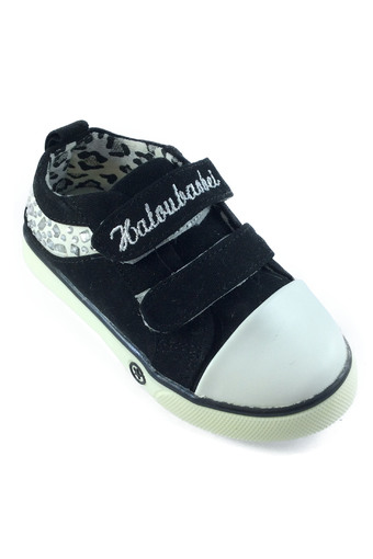 Alice Shoe รองเท้าเด็ก ผ้าใบยีนส์แฟชั่น เด็กผู้ชาย&เด็กผู้หญิง รุ่น FIN003 (สีดำ)