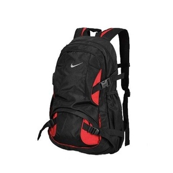 Nike backpack schoolbag - สีดำ/แดง