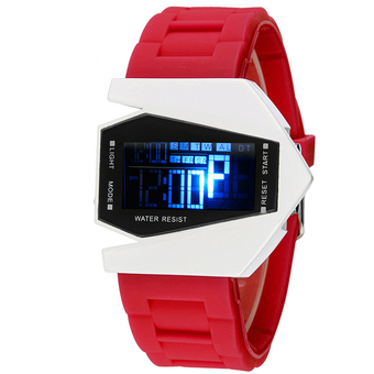 High Quality SYNOKE Cool Watch Plane Digital Watch Men Wrist watches SS80001 Red (Intl)